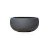 Picture of Vase, low ballon, concrete surface, charcoal, dia.73x33cm