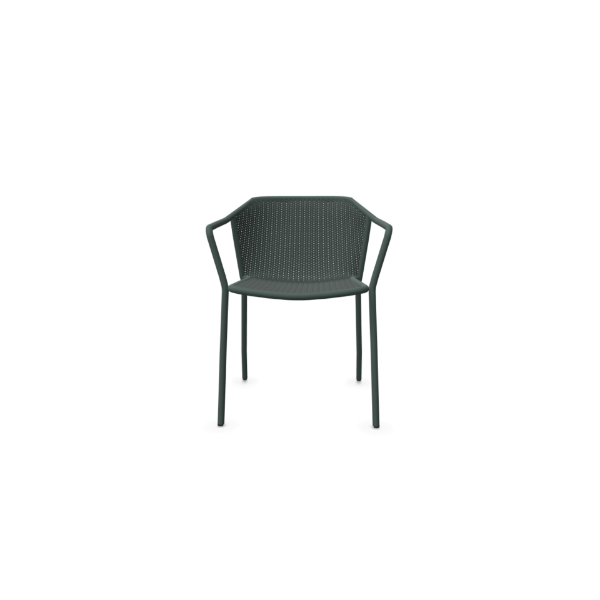 Picture of Chair with armrest, darwin,  dark green  ,  53 x 54 x 77 cm