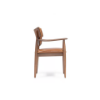 Picture of Chair, gusto, leather+wood, brown, 60x58x87 (h) cm