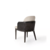 Picture of Dining chair, lavin wicker, leather, dark walnut