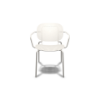 Picture of Chair with armrest, si- si dots, steel, matt linen, 62  x  55 x 80 cm