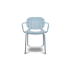 Picture of Chair with armrest, si- si barcode, zinc + steel, blue, 55  x  62  x  80 cm