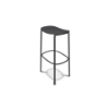 Picture of Bar stool, trick, steel, anthracite, 35  x  45  x  75 cm