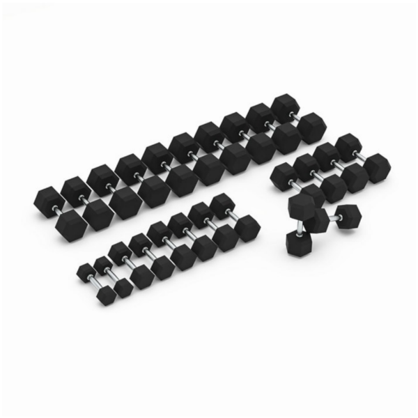 Picture of Hand weight, hex rubber dumbbell 24 kg