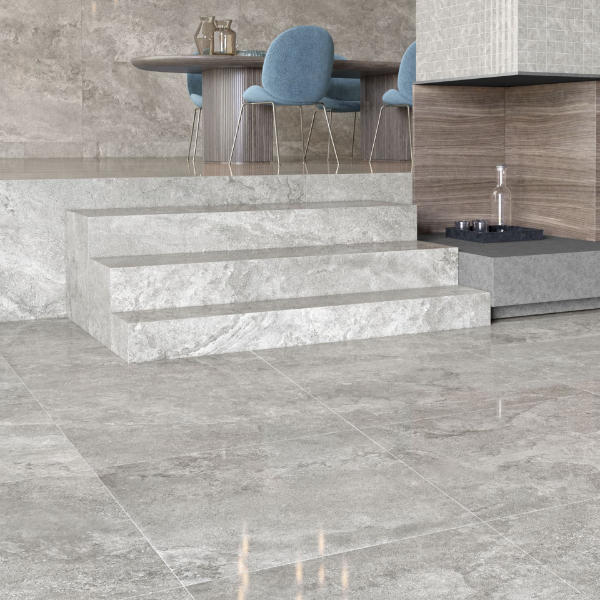 Picture of Floor tile capadocia, stone effect, glossy, 90x90