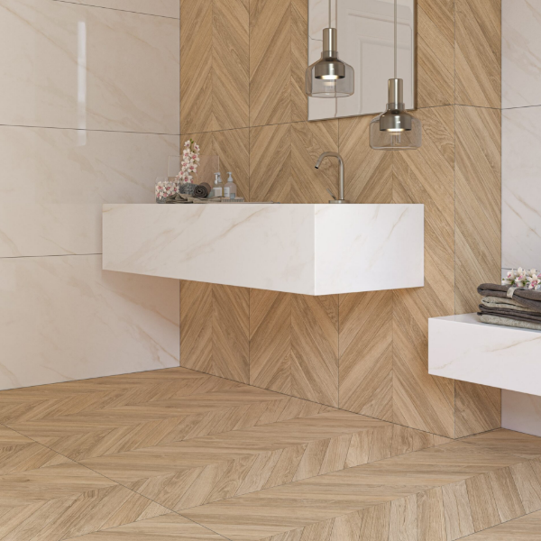 Picture of Floor tile loire, wood effect, matt, 60x120