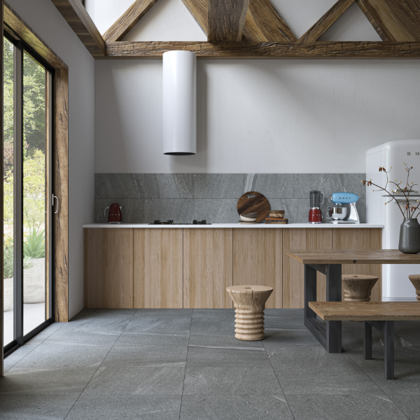 Picture of Floor tile inari, cement effect, matt, 60.8x60.8
