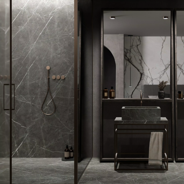 Picture of Floor tile pietra, cement effect, matt, 12mm 160x320