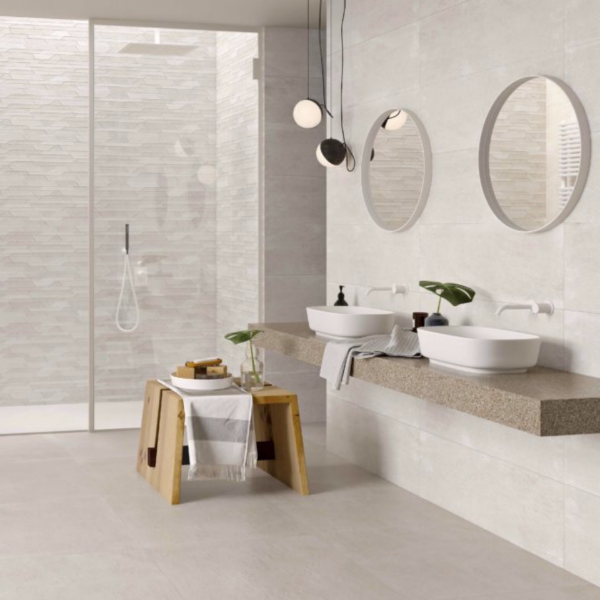 Picture of Floor tile begonia/claire, stone effect, grip, 60x120