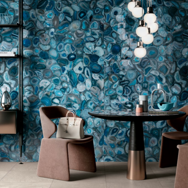 Picture of Floor tile wanderlust, marble effect, glossy, 6mm 120x278