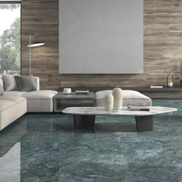 Picture of Floor tile kionia, marble effect, glossy,9mm 120x120