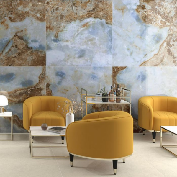 Picture of Floor tile danae, marble effect, glossy, 9mm 120x120