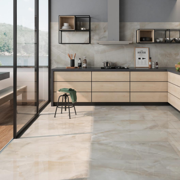 Picture of Floor tile naza, marble effect, glossy, 9mm 60x120