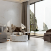 Picture of Floor tile crystal, marble effect, glossy, 9mm 120x120