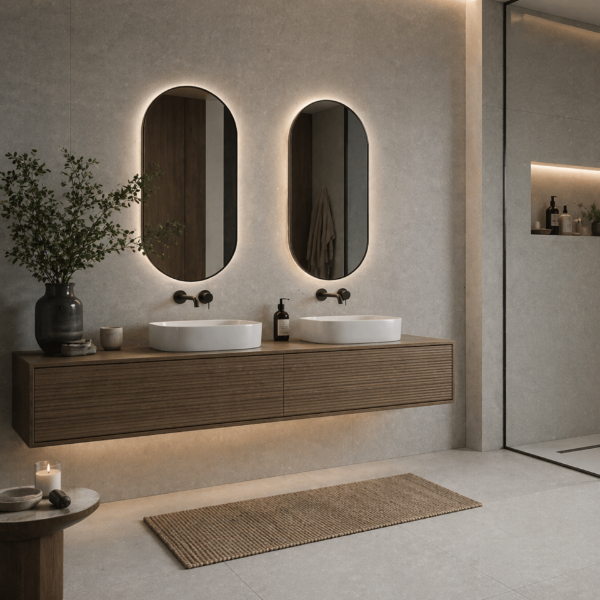 Picture of Floor tile cromat, concrete effect, matt, 90x180