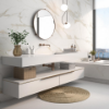 Picture of Floor tile calacata, marble effect, glossy, 9mm 120x120