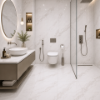 Picture of Floor tile marlen statuario, marble effect, matt, 60x60