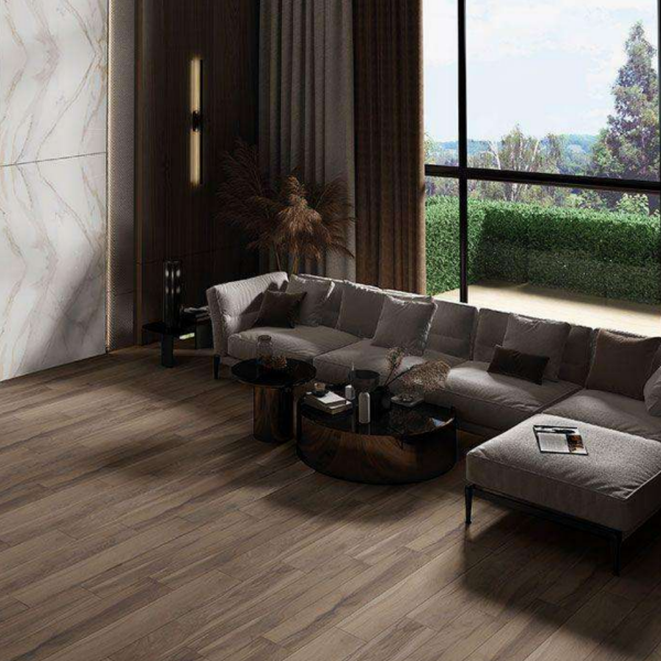 Picture of Floor tile manoir walnut, wood effect, matt, 20x120