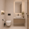 Picture of Floor tile sterlina ivory, marble effect, matt, 60x60