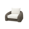 Picture of Armchair, summer mod 2, aluminium frame, grey-white, 114x105x66.5cm