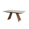 Picture of Dining table, icaro, wood-ceramic, white, 200(250)(300)x100x77(64)h cm