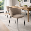 Picture of Chair, sweel, matt bronze legs, mud brown seat