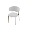Picture of Chair, oleandro, metal frame matt bronze, seat hemp