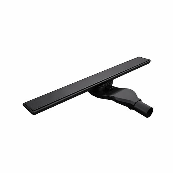 Picture of Pd1 drain, stainless steel, side outlet, black, 700mm