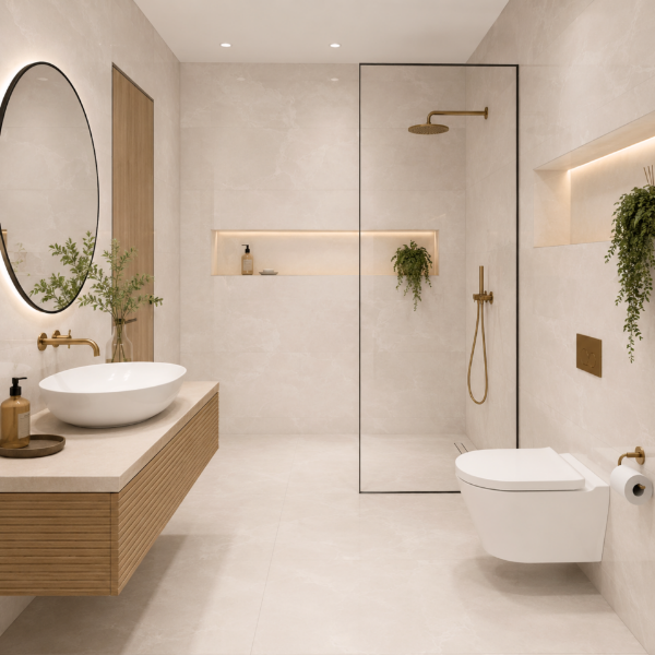 Picture of Floor tile onyx, marble effect, matt, 9mm 60x120cm