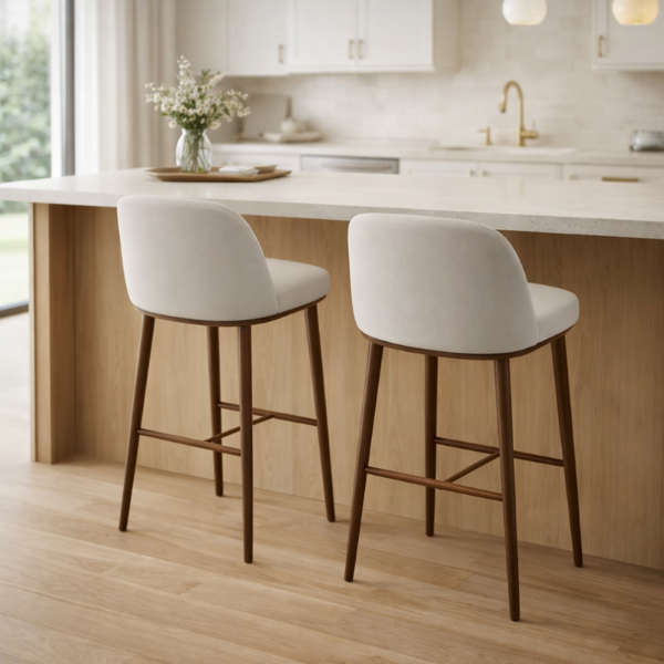 Picture of Counter stool, foyer, wood, seat hemp