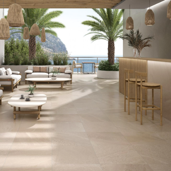 Picture of Floor tile burlingstone, stone effect, structured, 20mm 60x90