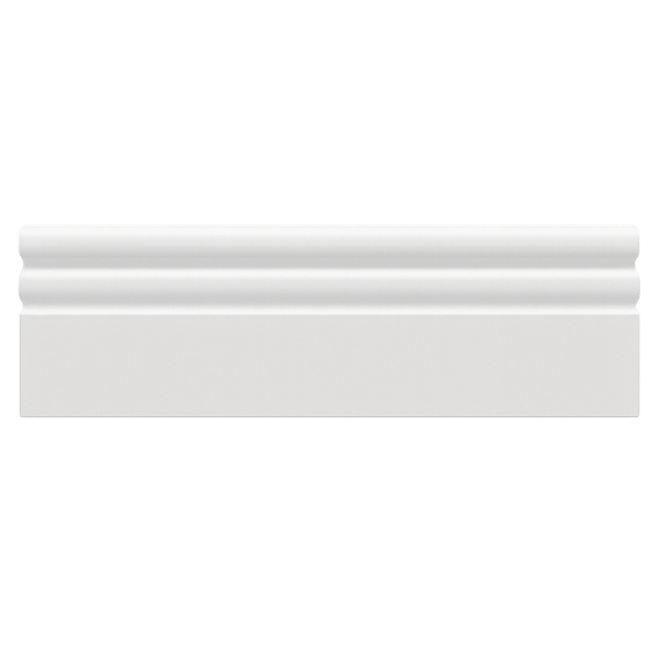 Picture of Skirting, mavera, white,pvc 2800x12x80mm
