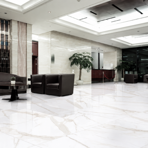 Picture of Floor tile regal carara, marble effect, glossy, 60x120