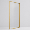Picture of Shower glass, brushed gold profile, 120x200 5mm