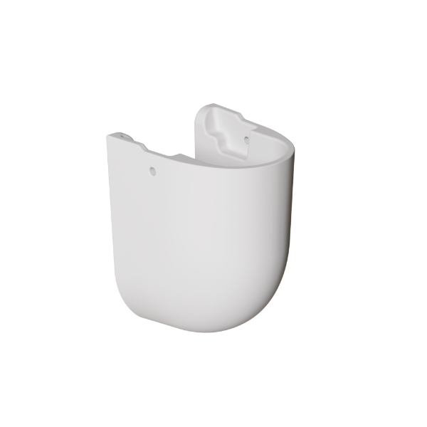 Picture of Revna half pedestal, ceramic, white, 32.5x29