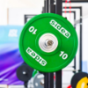 Picture of Olympic bumper plate, green, 10 kg