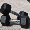 Picture of Hand weight, hex rubber dumbbell 8kg