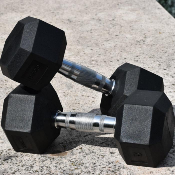 Picture of Hand weight, hex rubber dumbbell 8kg