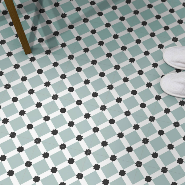 Picture of Floor tile barcelona night, vintage effect, matt, 25x25