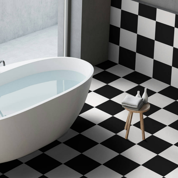 Picture of Floor tile barcelona negro, vintage effect, matt, 25x25