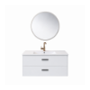 Picture of Limpha bathroom furniture set, cabinet ply wood 100x46x50 + mirror 70x70, wood