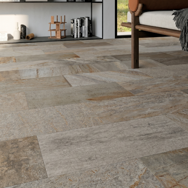 Picture of Floor tile silverlake, concrete effect, structured, 9mm 60x120