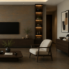 Picture of Floor tile steel, metal effect, matt, 60x120