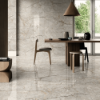 Picture of Floor tile avorio bianco, marble effect, matt, 60x120