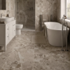 Picture of Floor tile caesarstone bianco, stone effect, matt, 60x60