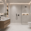 Picture of Floor tile calacatta montreal, marble effect, matt, 60x120