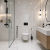 Picture of Floor tile calacatta montreal, marble effect, glossy, 60x60