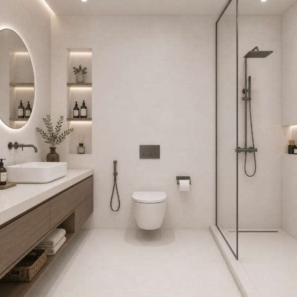 Picture of Floor tile gaia, concrete effect, matt, 8.8mm 33.3x55