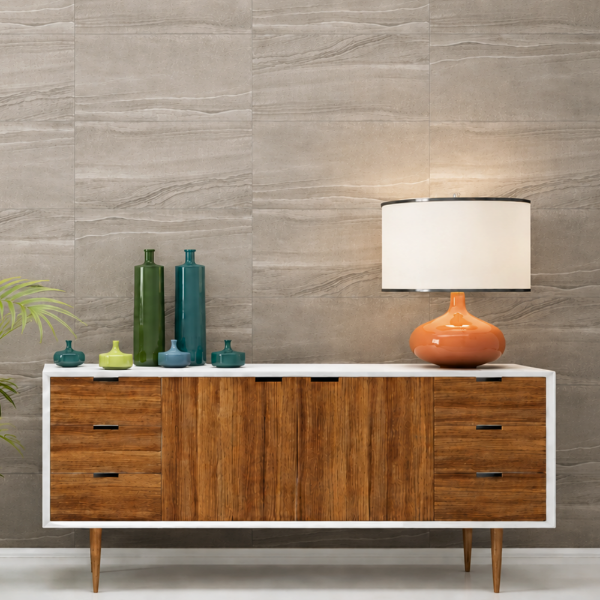 Picture of Floor tile paros taupe, stone effect, matt, 30x60