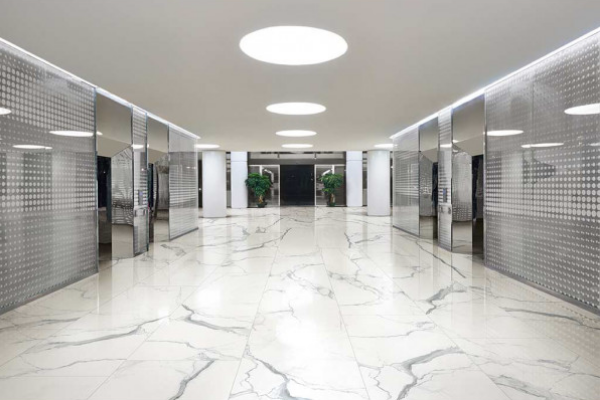 Picture of Floor tile statuario twizel, marble effect, glossy, 60x120